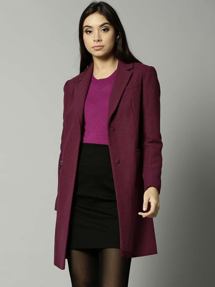 Marks and spencer purple coat top