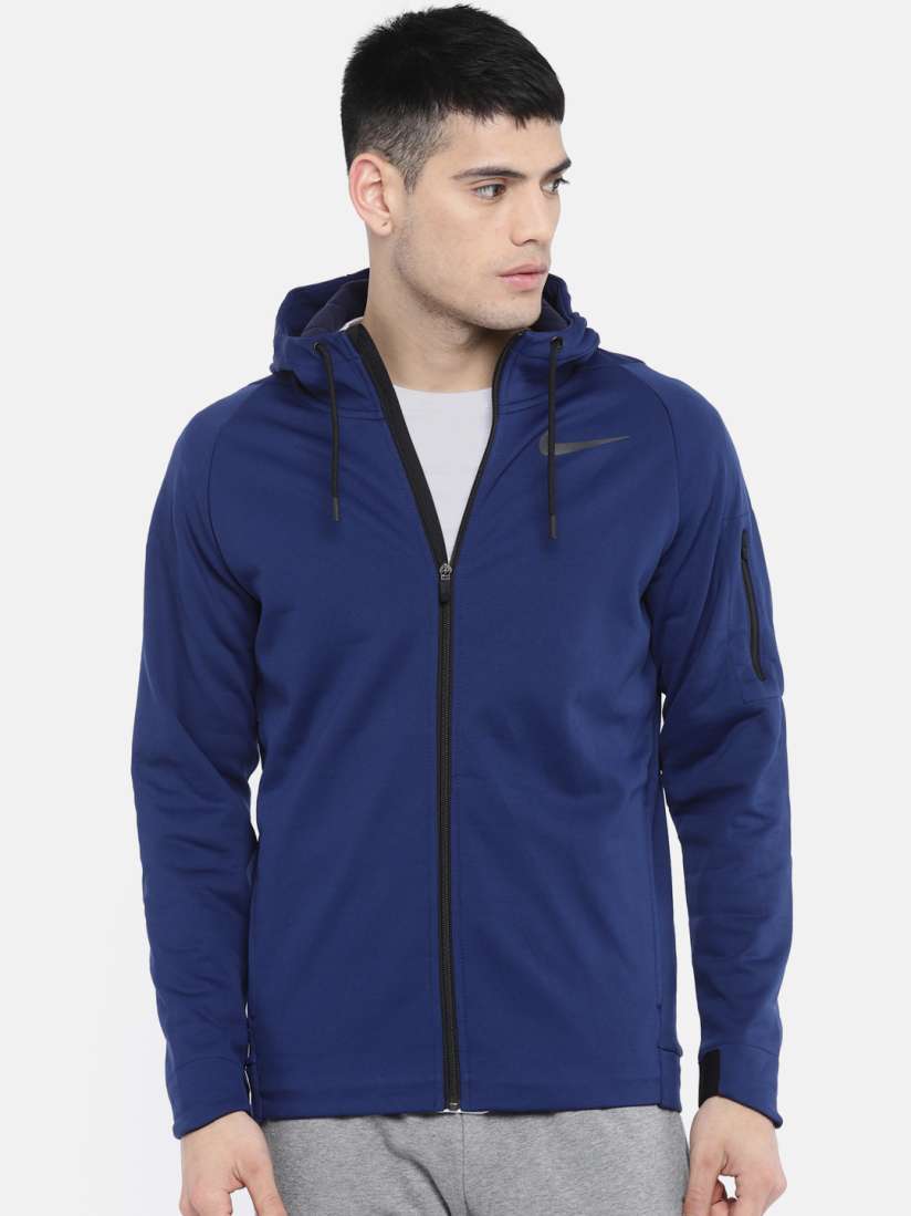 Buy Nike Men Blue THERMA FIT Sporty Jacket Jackets for Men 7500702 Myntra