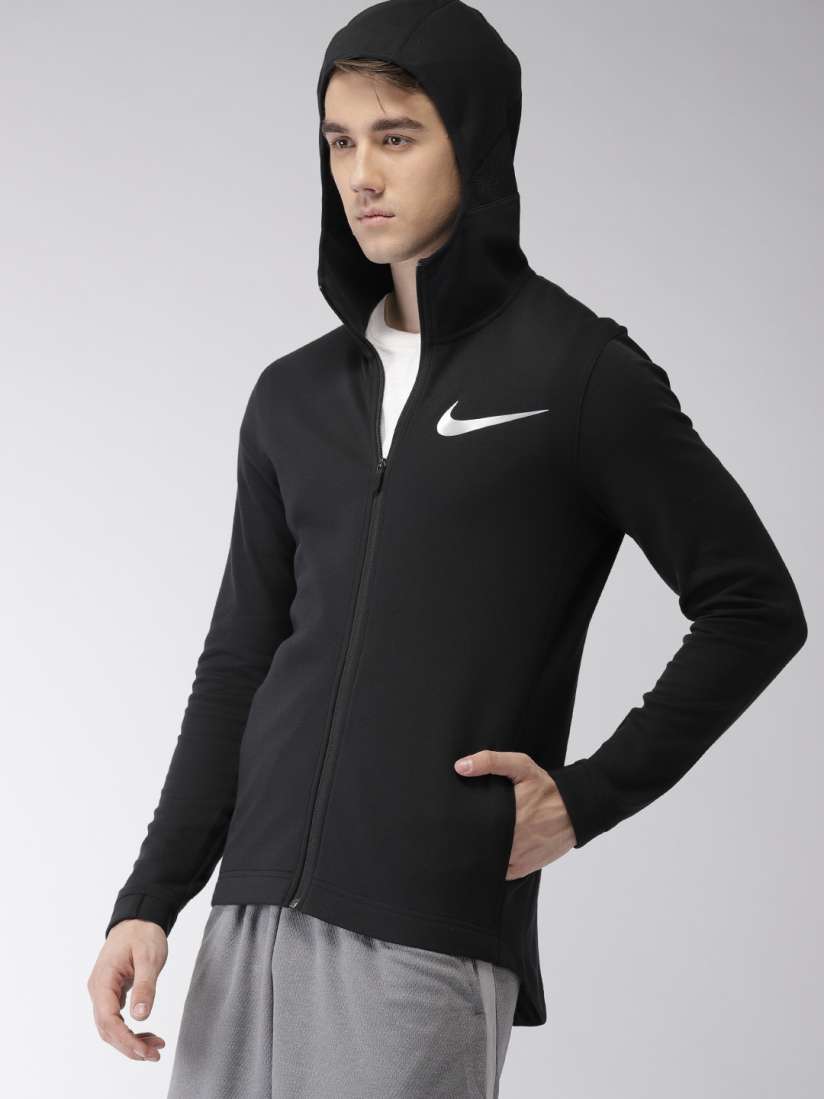 Buy Nike Men Black Standard Fit AS M NK DRY SHOWTIME HOODIE FZ Sporty Jacket Jackets for Men 7500723 Myntra