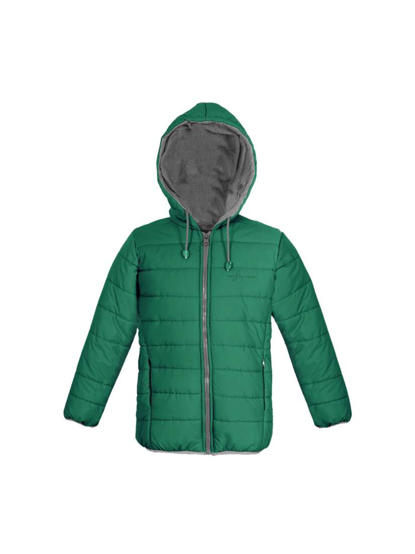 Buy Naughty Ninos Unisex Green Solid Lightweight Puffer Jacket Jackets for Unisex Kids 7503662 Myntra