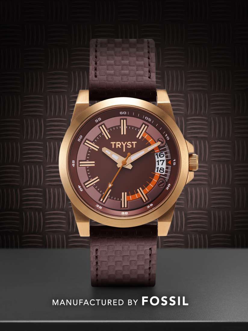 Fossil watch men's bronze shop