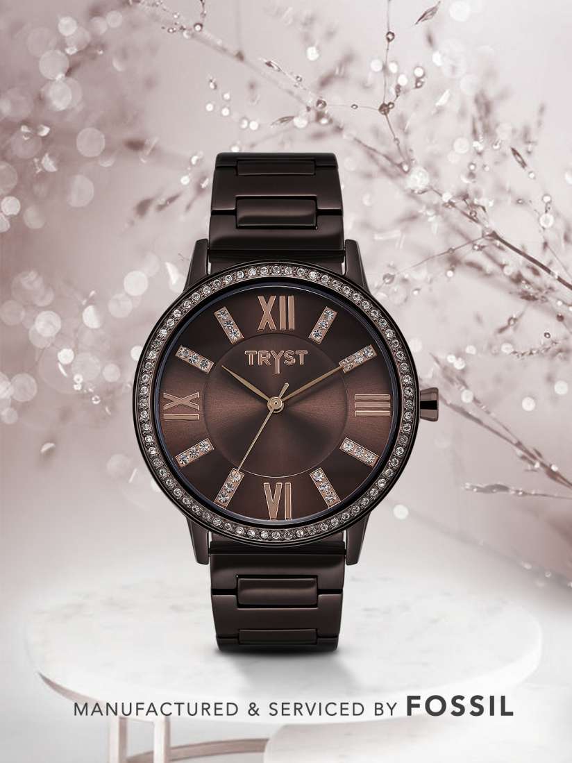 Buy TRYST Manufactured Serviced by Fossil Women Bronze Watch Watches for Women 7509776 Myntra