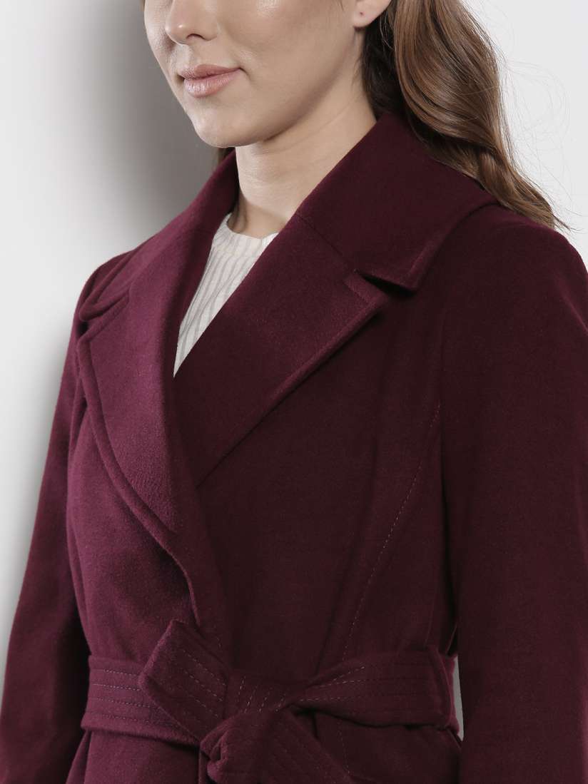 Dorothy perkins burgundy coat outlet
