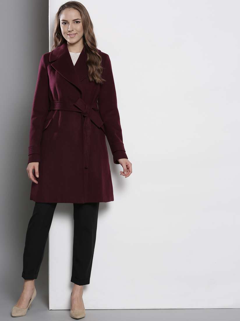 Dorothy perkins burgundy coat cheap