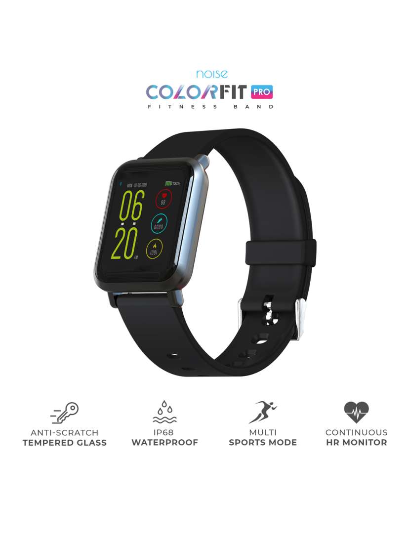 Noise unisex colorfit pro smartwatch classic jet black best sale