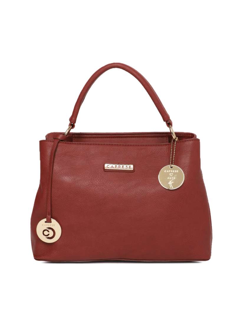 Caprese maroon solid handheld bag hot sale