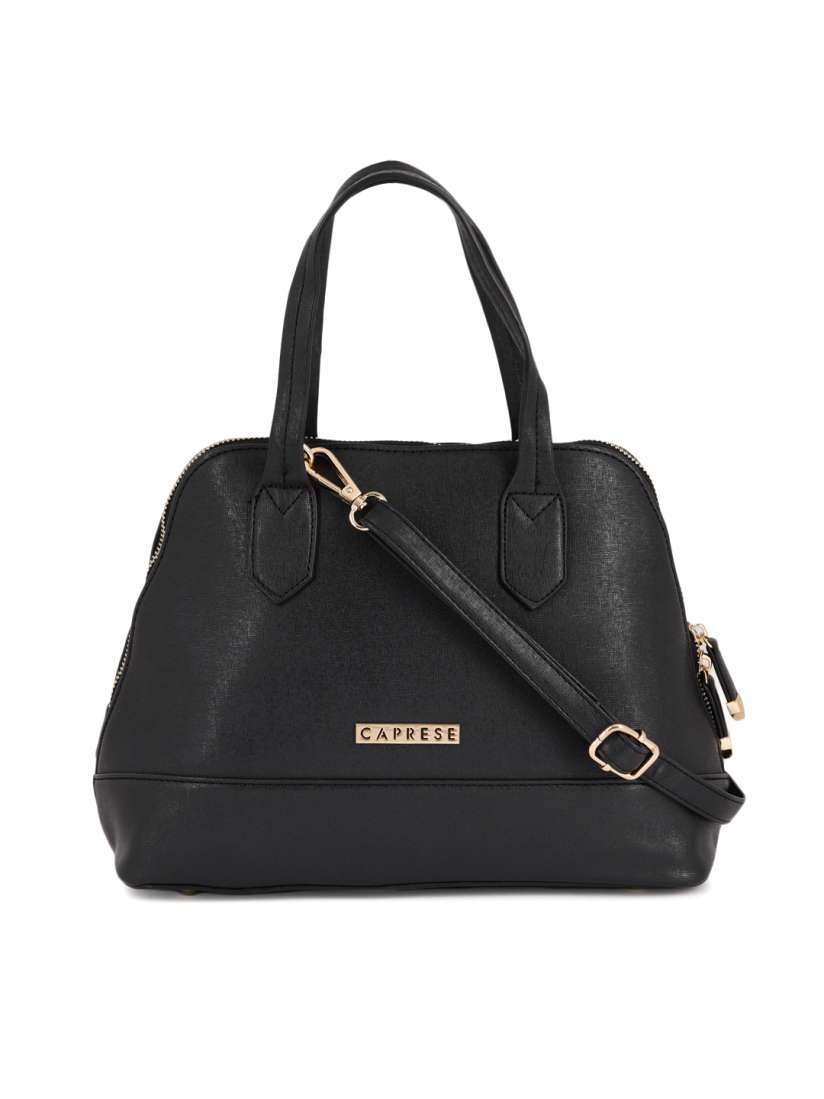 Buy Caprese Black Solid Handheld Bag Handbags for Women 7532236 Myntra
