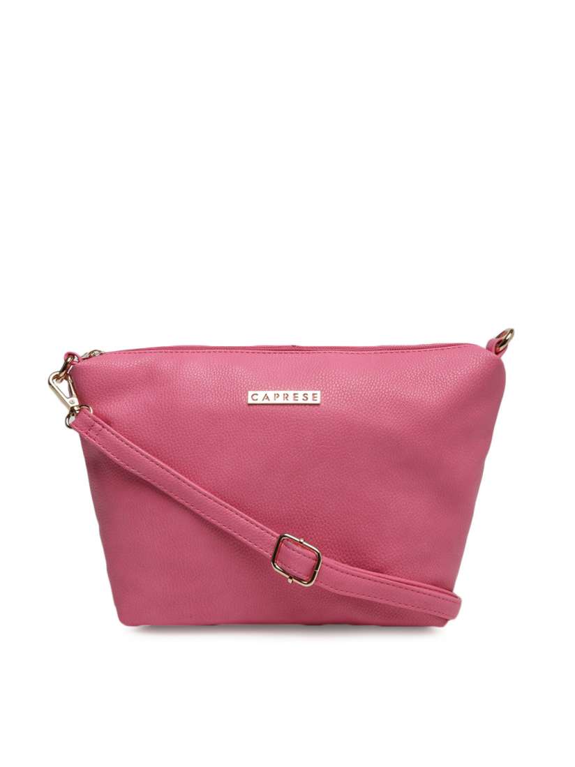 Buy Caprese Pink Solid Sling Bag Handbags for Women 7532361 Myntra