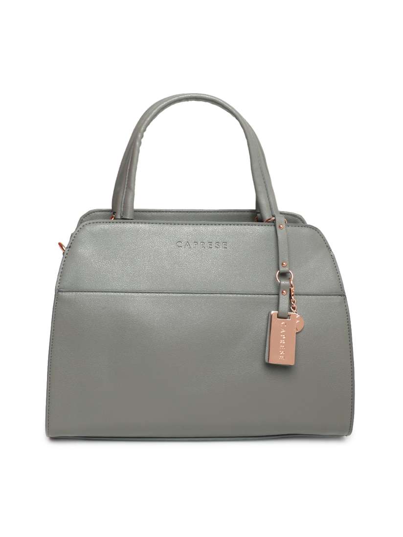 Buy Caprese Grey Solid Handheld Bag Handbags for Women 7532415 Myntra