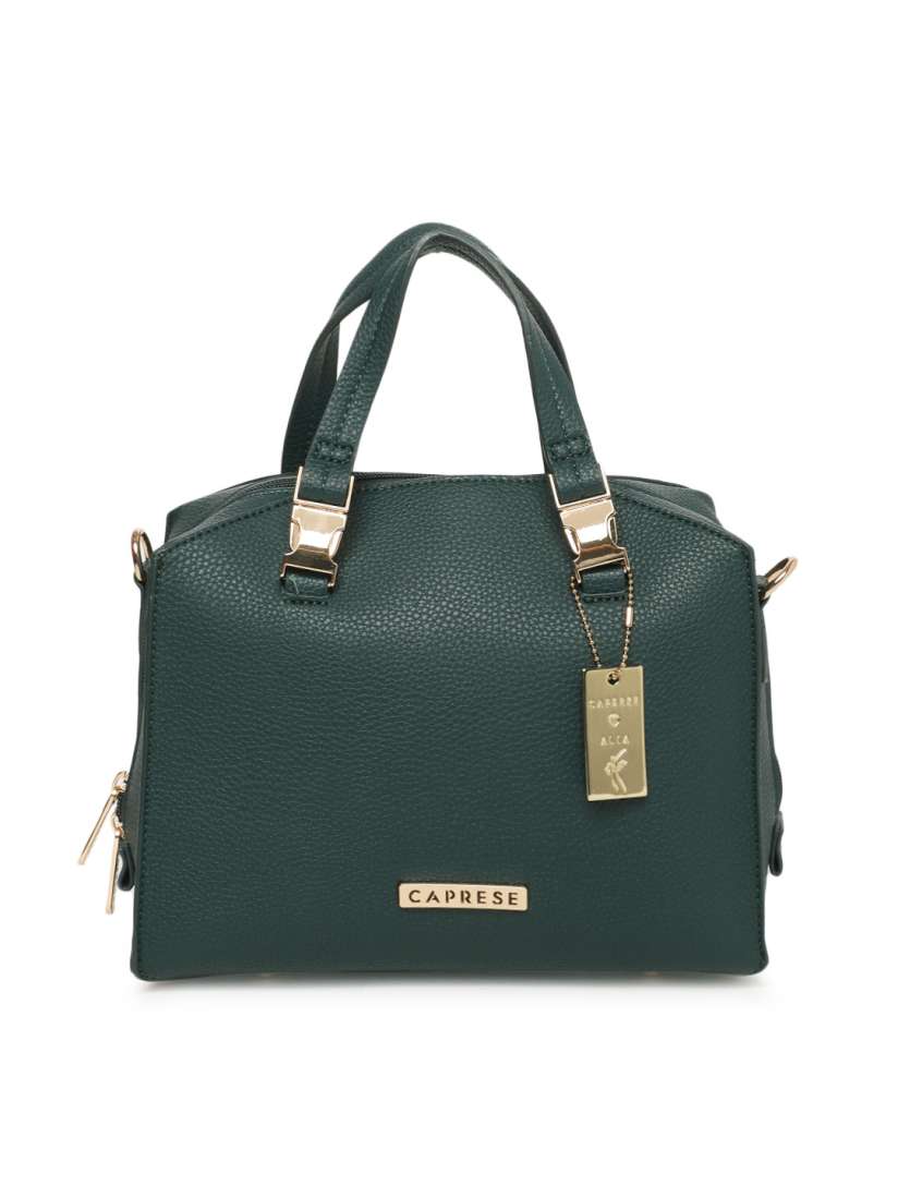 Buy Caprese Green Solid Handheld Bag Handbags for Women 7532427 Myntra