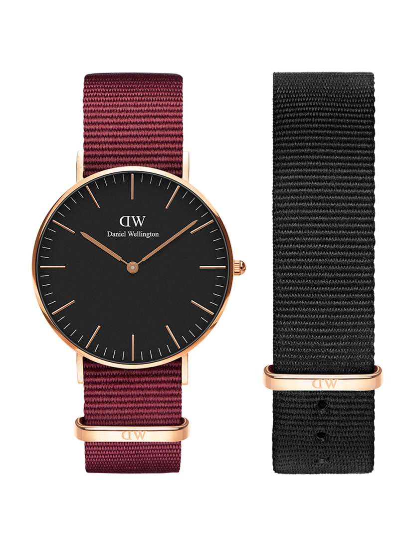 Black cornwall daniel wellington best sale