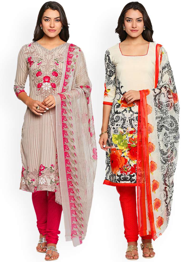 Unstitched suits myntra store