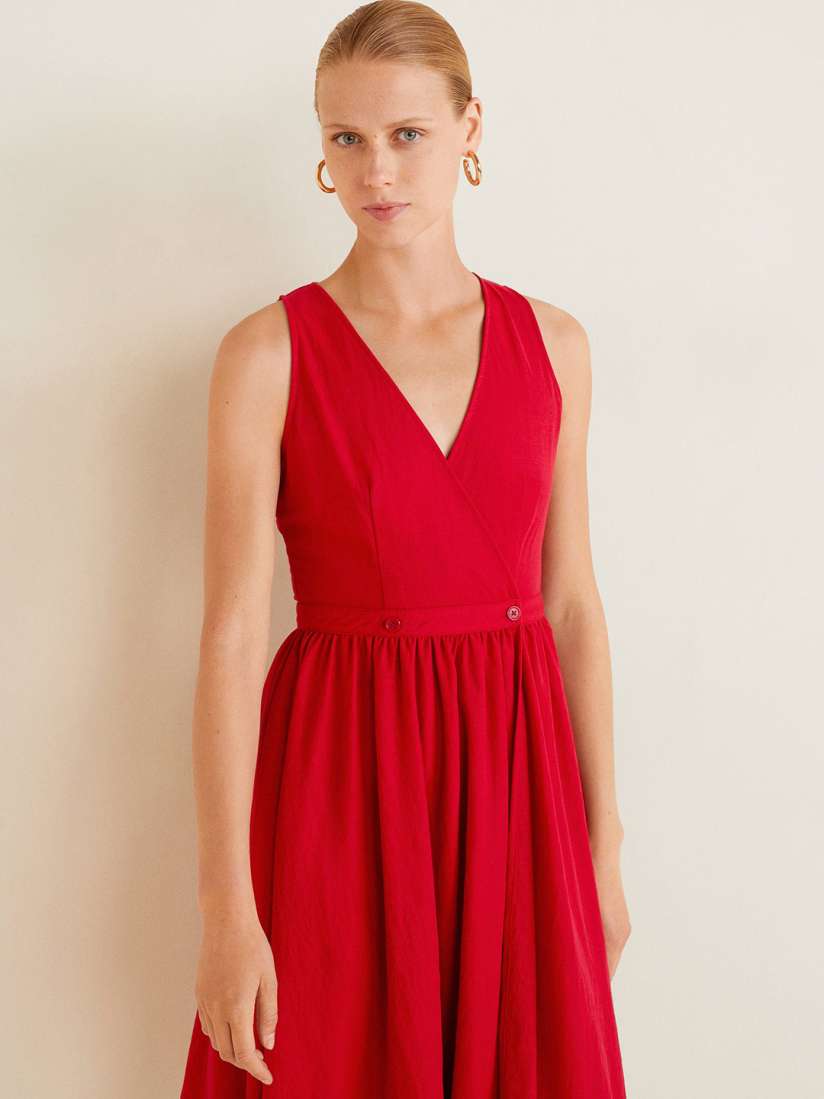 Mango red dress 2018 online