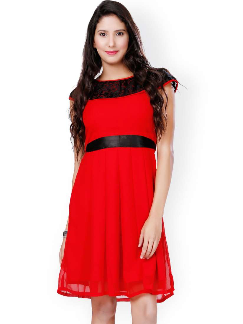 Myntra red dress hot sale