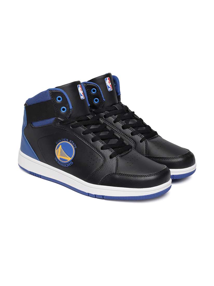 Buy NBA Men Black Solid Synthetic High Top Sneakers Casual Shoes for Men 7567769 Myntra