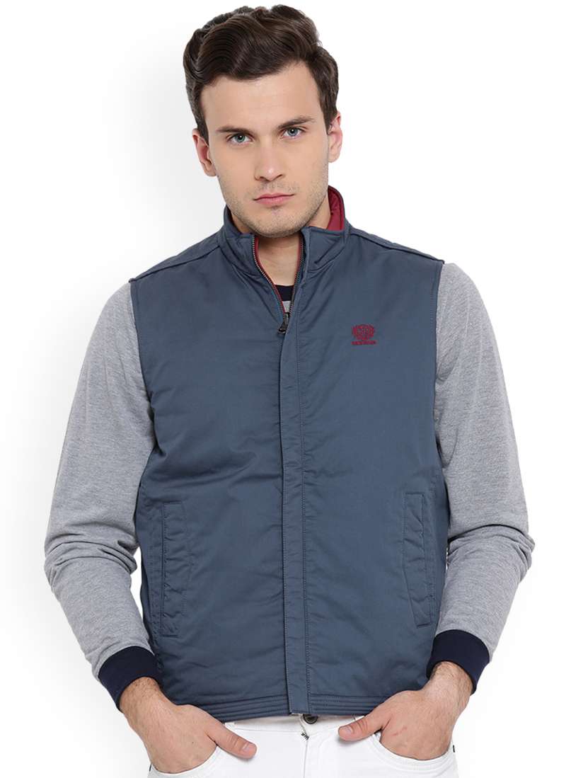 Buy Duke Men Blue Solid Reversible Puffer Jacket Jackets for Men 7576897 Myntra