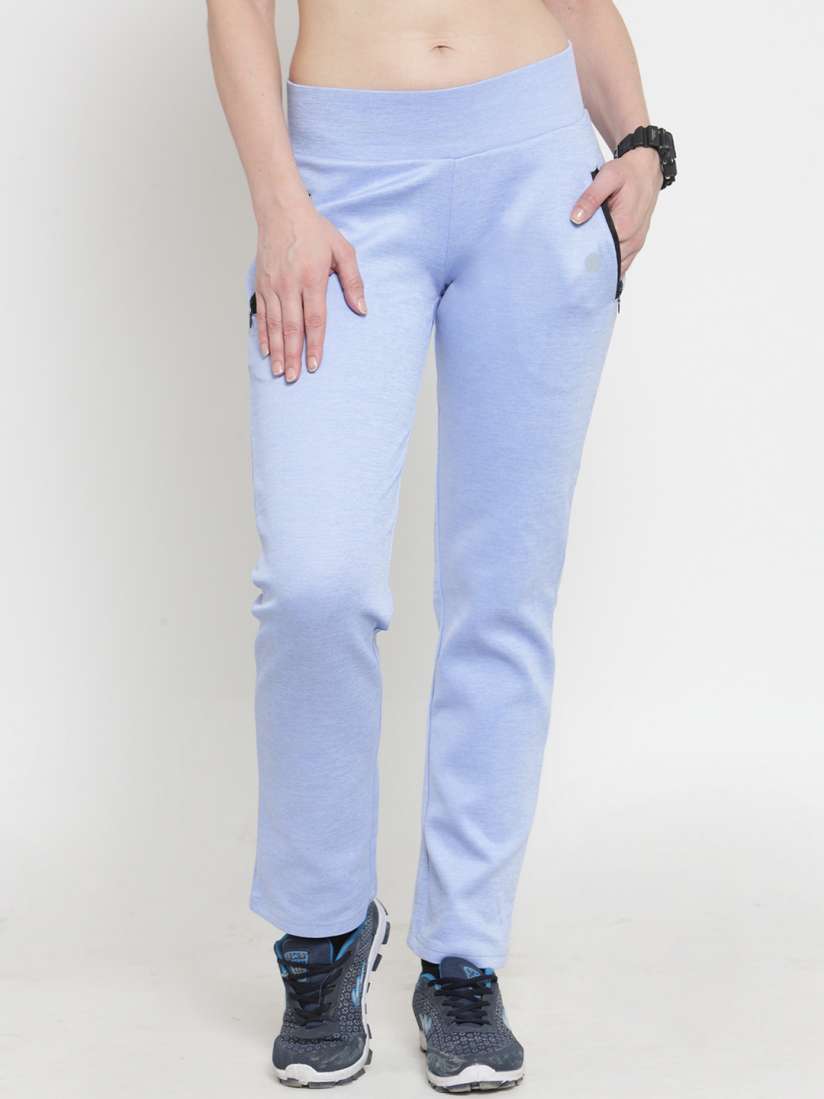 Buy BUKKUM Women Blue Solid Straight Fit Track Pant Track Pants for Women 7583109 Myntra