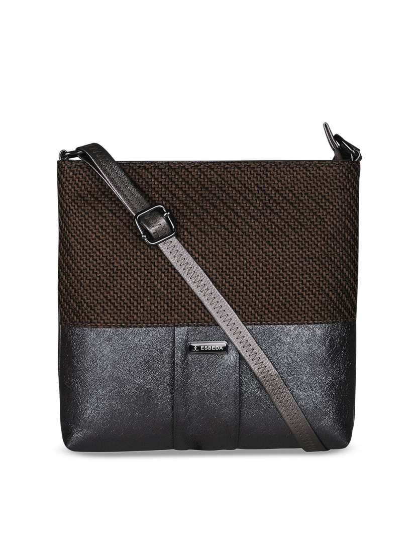 Buy ESBEDA Brown Self Design Sling Bag Handbags for Women 7584888 Myntra