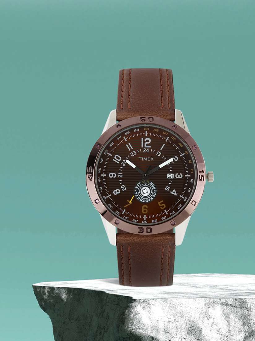 Buy Timex Men Brown Dial Watch TI000U90300 Watches for Men 758647 Myntra