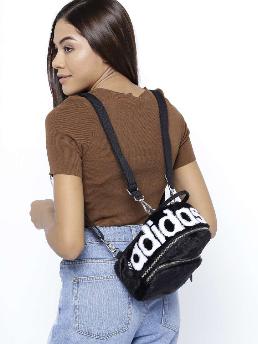 Adidas mini fur backpack discount