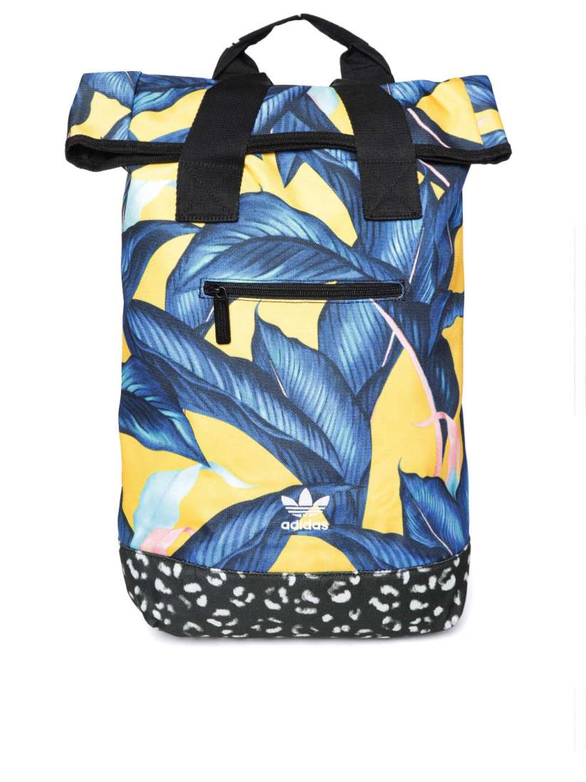 Buy ADIDAS Originals Women Blue Yellow TOP M B FARM Printed Laptop Backpack Backpacks for Women 7587124 Myntra