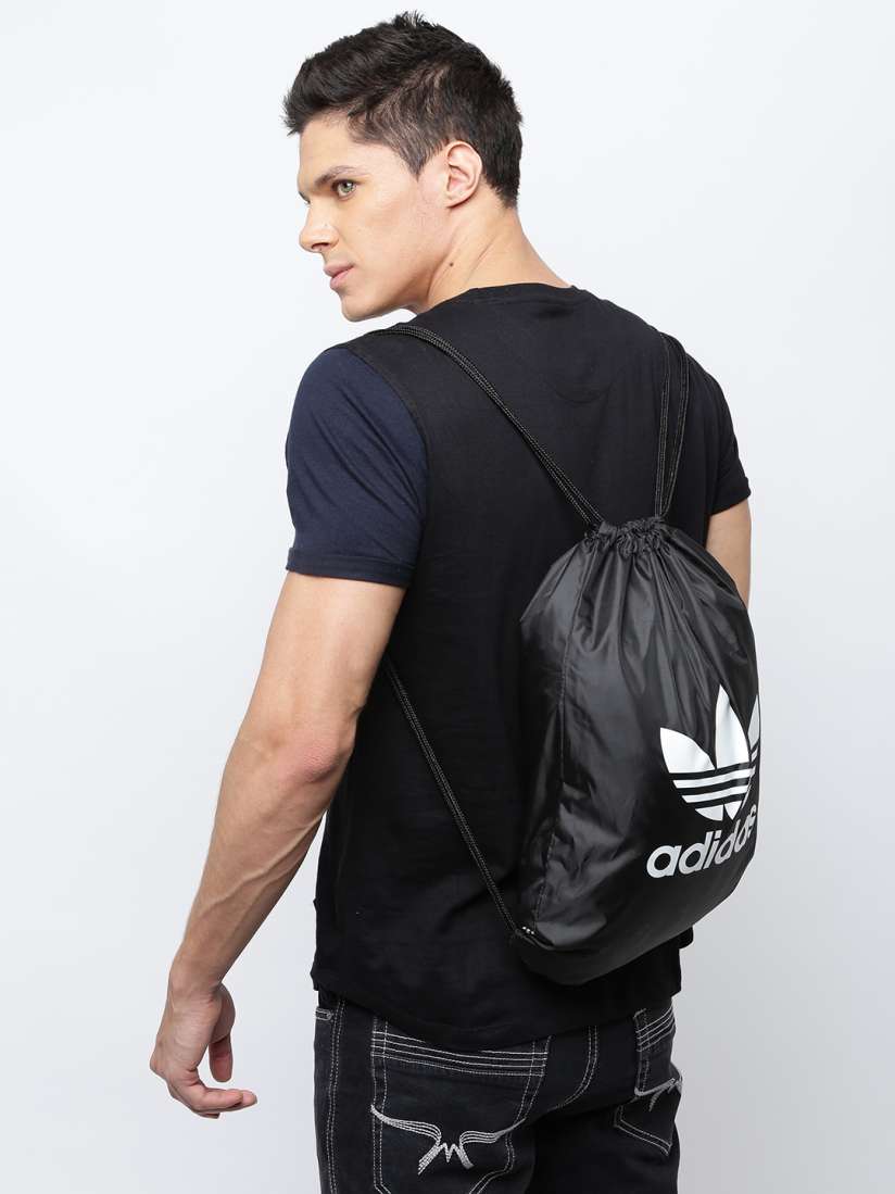 Buy ADIDAS Originals Unisex Black GYMSACK TREFOIL Brand Logo Backpack Backpacks for Unisex 7587165 Myntra