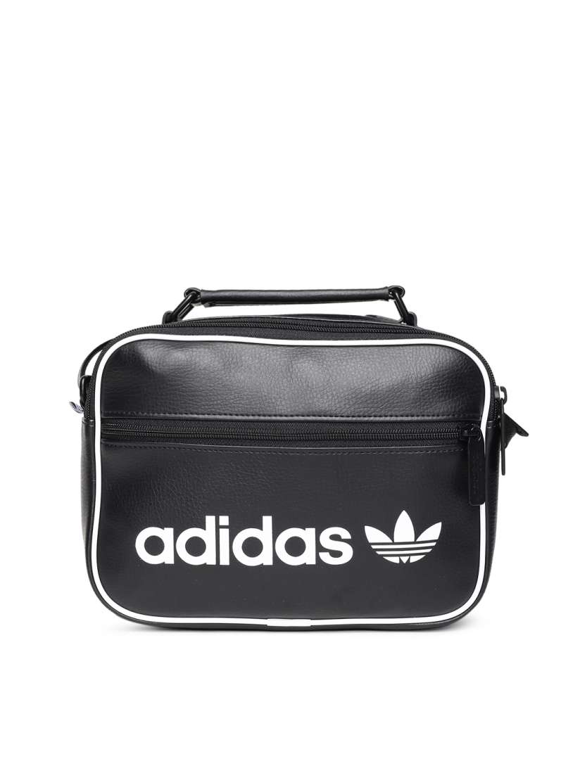 Black adidas messenger bag best sale