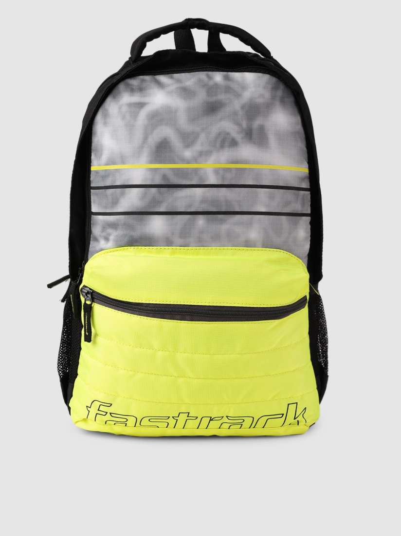 Buy Fastrack Unisex Fluorescent Green Black Solid Backpack Backpacks for Unisex 7587871 Myntra