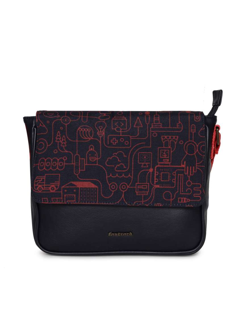 Buy Fastrack Navy Blue Red Printed Sling Bag Handbags for Women 7587875 Myntra