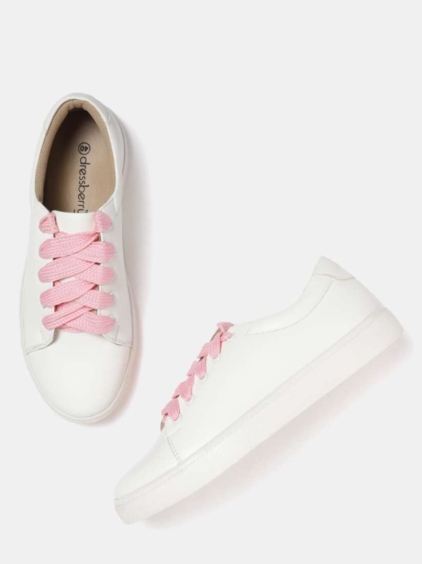 Buy DressBerry Women White Sneakers Casual Shoes for Women 7588882 Myntra