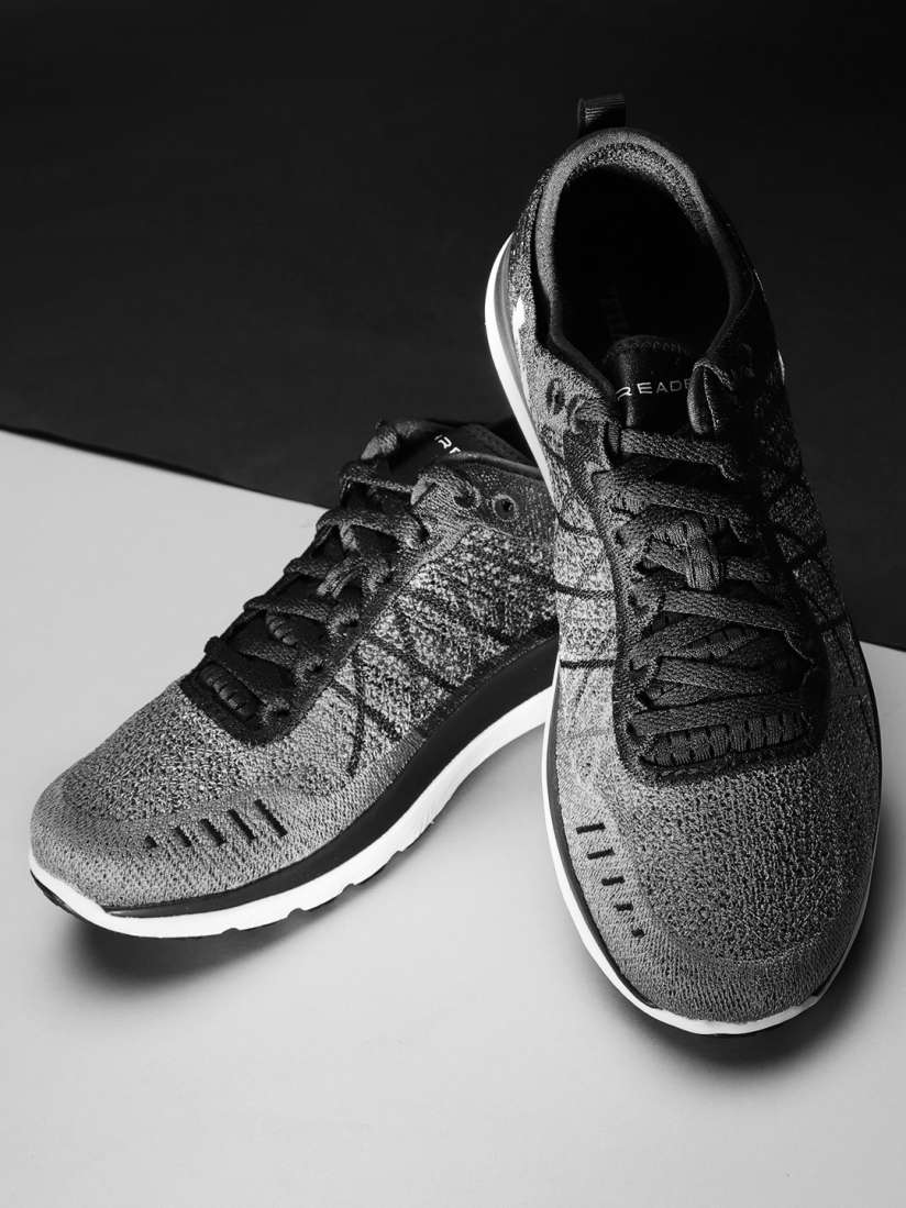 Buy UNDER ARMOUR Men Black Grey Threadborne Fortis 3 Patterned Running Shoes Sports Shoes for Men 7590575 Myntra