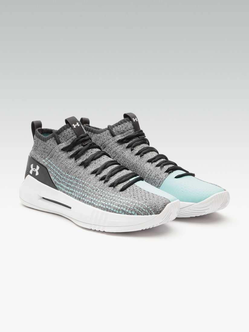 Buy UNDER ARMOUR Men Grey Blue Heat Seeker Woven Design Basketball Shoes Sports Shoes for Men 7590601 Myntra