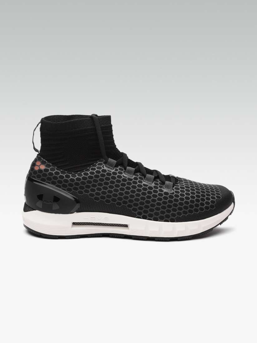 Buy UNDER ARMOUR Men Black Charcoal Grey HOVR CGR Mid NC Running Shoes Sports Shoes for Men 7590627 Myntra