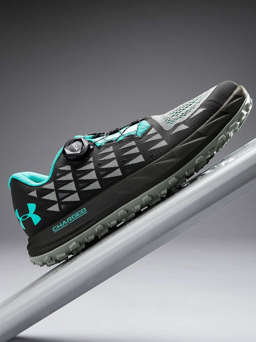 Buy UNDER ARMOUR Men Charcoal Grey Sea Green Fat Tire 3 Running Shoes Sports Shoes for Men 7590634 Myntra