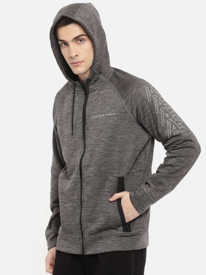 Buy AMERICAN EAGLE OUTFITTERS Men Grey Solid Sporty Jacket Jackets for Men 7599133 Myntra