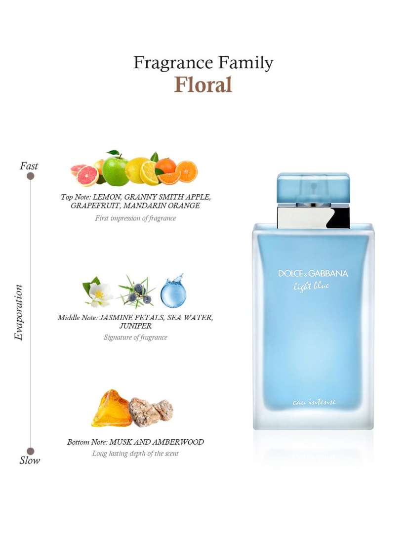 Buy Dolce Gabbana Women Light Blue Eau Intense 100ml Perfume for Women 7605330 Myntra
