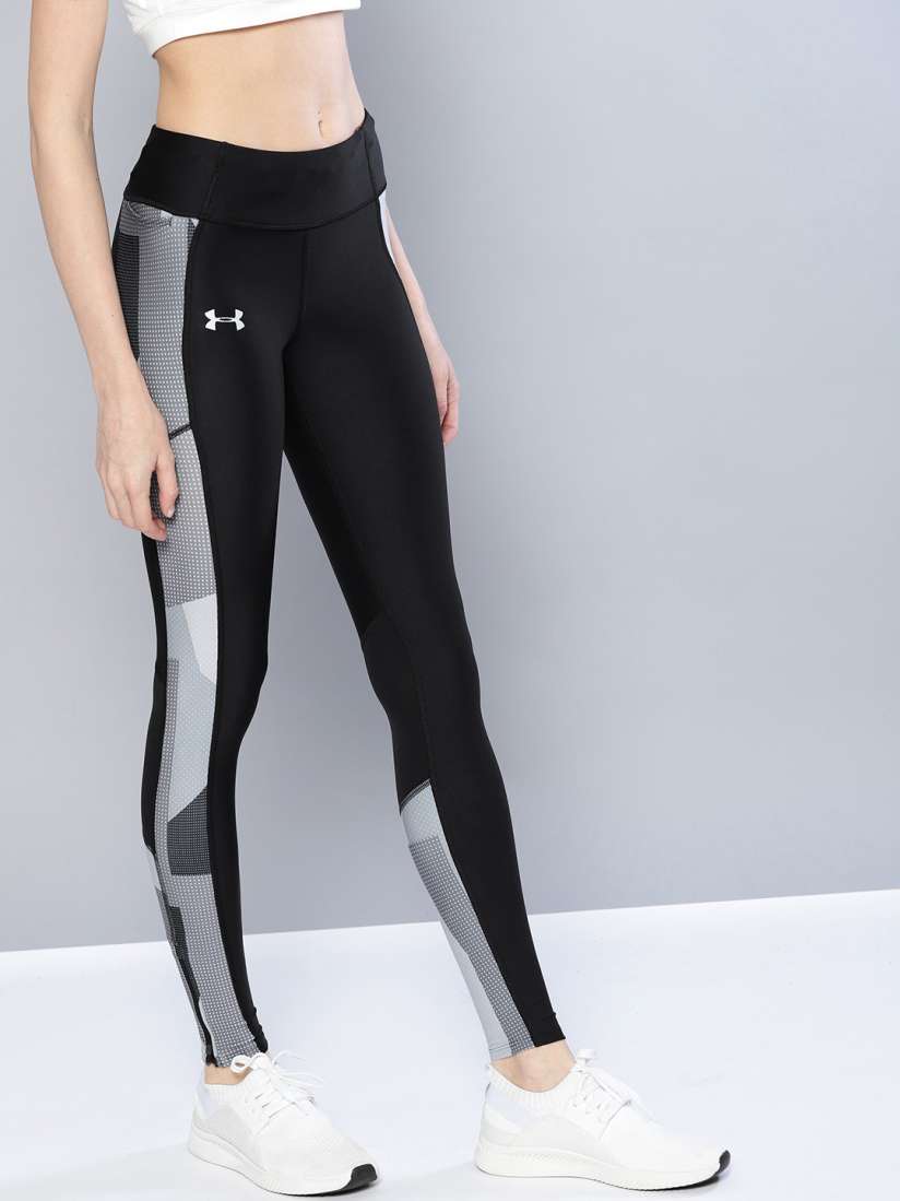 Buy UNDER ARMOUR Women Black Speed Stride Printed Tights Tights for Women 7605408 Myntra