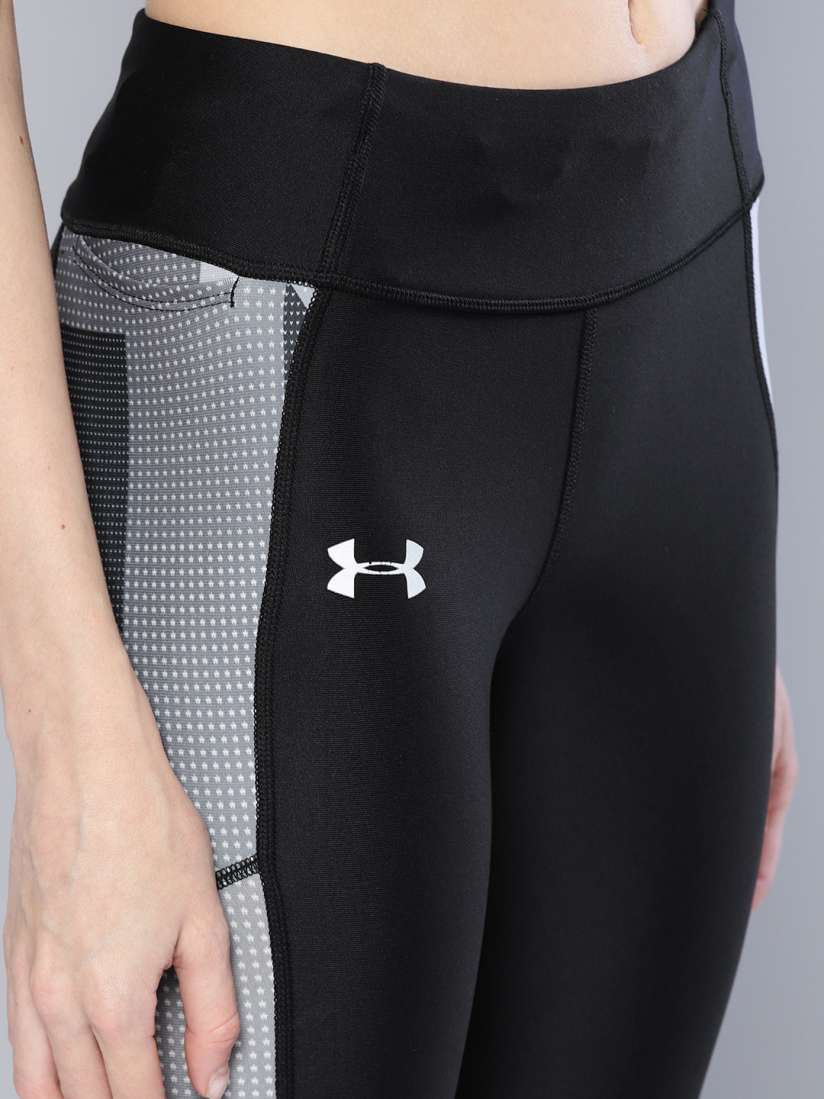 Buy UNDER ARMOUR Women Black Speed Stride Printed Tights Tights for Women 7605408 Myntra
