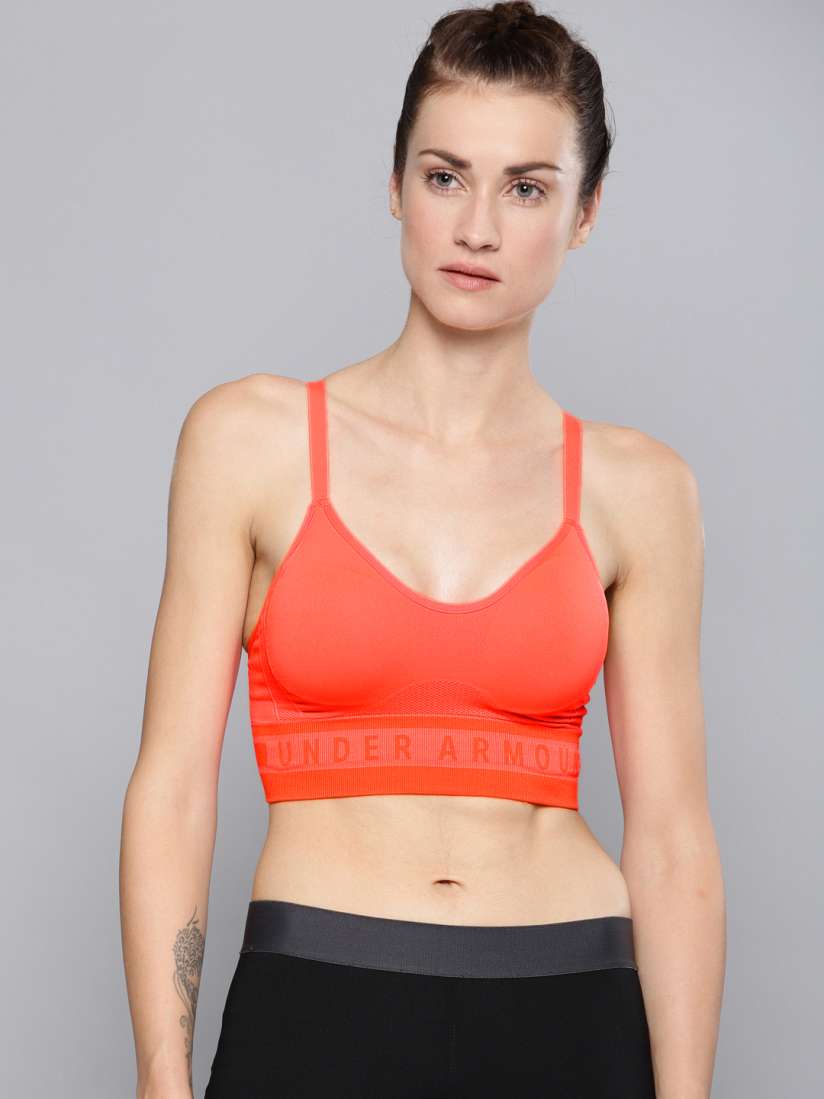 Buy UNDER ARMOUR Seamless Longline Sports Bra Bra for Women 7605476 Myntra
