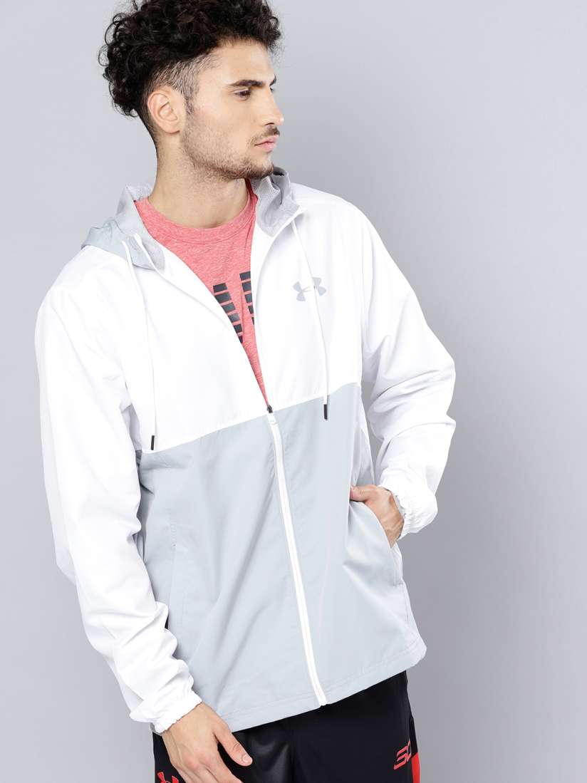 Under armour sportstyle woven full zip jacket best sale