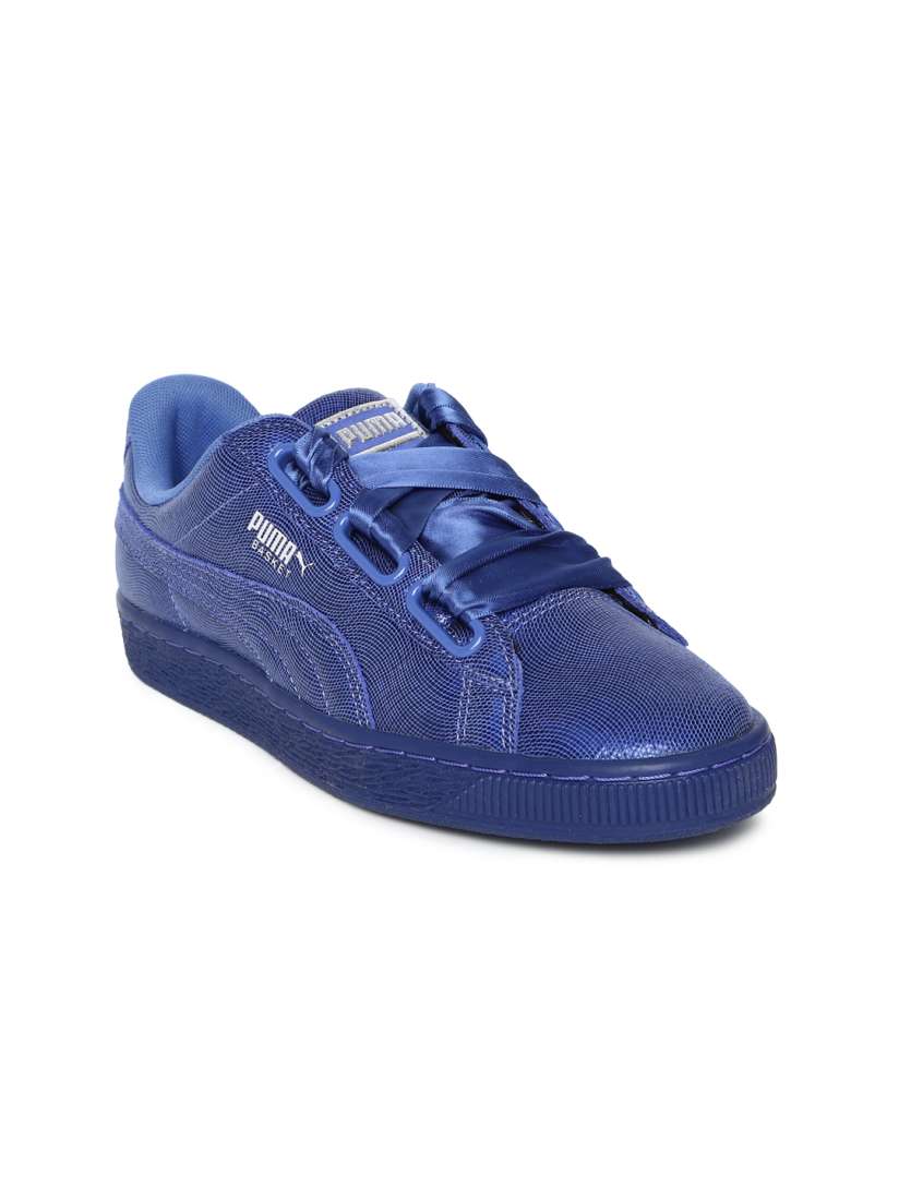 Buy Puma Women Blue Basket Heart NS Sneakers Casual Shoes for Women 7606442 Myntra