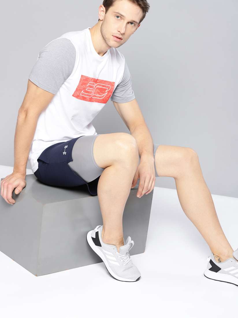 Under armour qualifier 2 in 1 shorts mens on sale