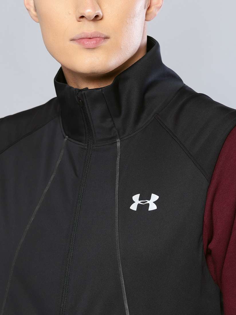 Buy UNDER ARMOUR Men Black Solid Storm ColdGear Reactor Run Jacket Jackets for Men 7610583 Myntra