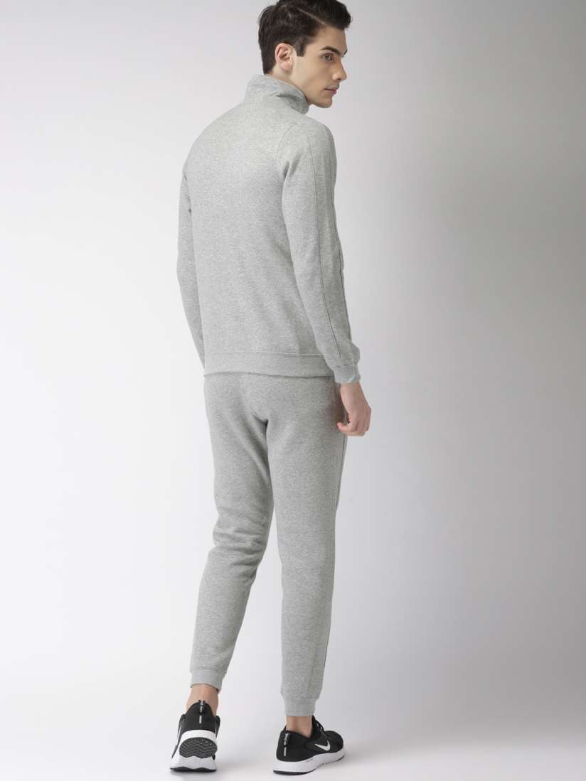Buy Nike Men Grey Melange Standard Fit AS M NSW Solid Tracksuit Tracksuits for Men 7616384 Myntra