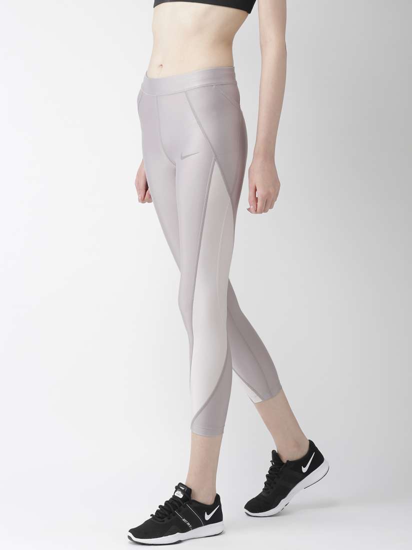 Buy Nike Women Grey Solid AS W NK Speed Tight Fit DRI FIT Tights Tights for Women 7616436 Myntra