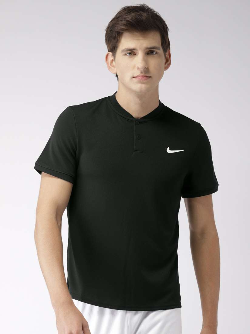 Buy Nike Men Black Printed DRY POLO BLADE Dry Fit Round Neck T shirt Tshirts for Men 7616461 Myntra