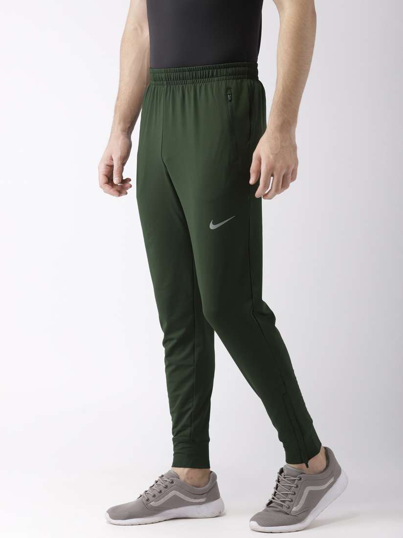 olive green nike joggers men