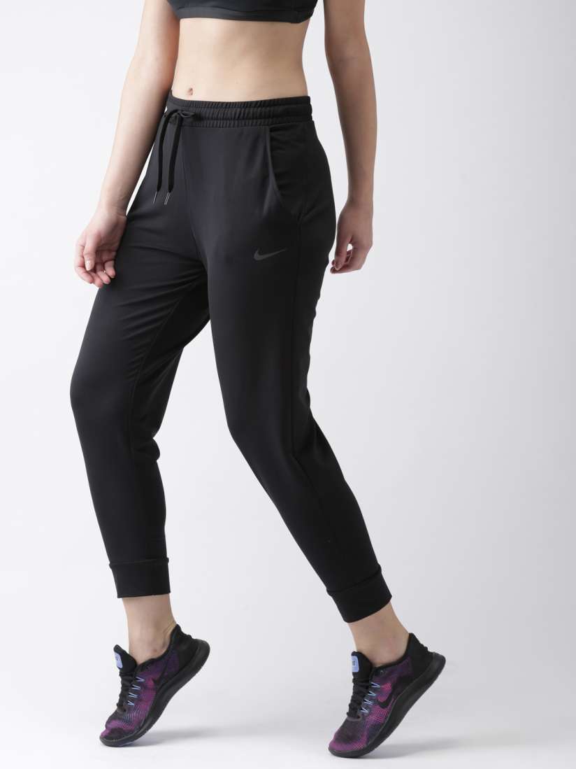 Buy Nike Women Black Loose Fit DRY PANT TAPERED STDIO Joggers Track Pants for Women 7616787 Myntra
