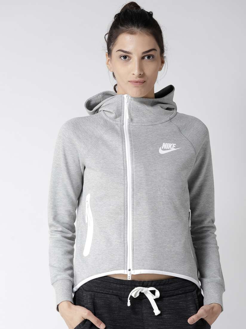 Nike gray jacket womens top
