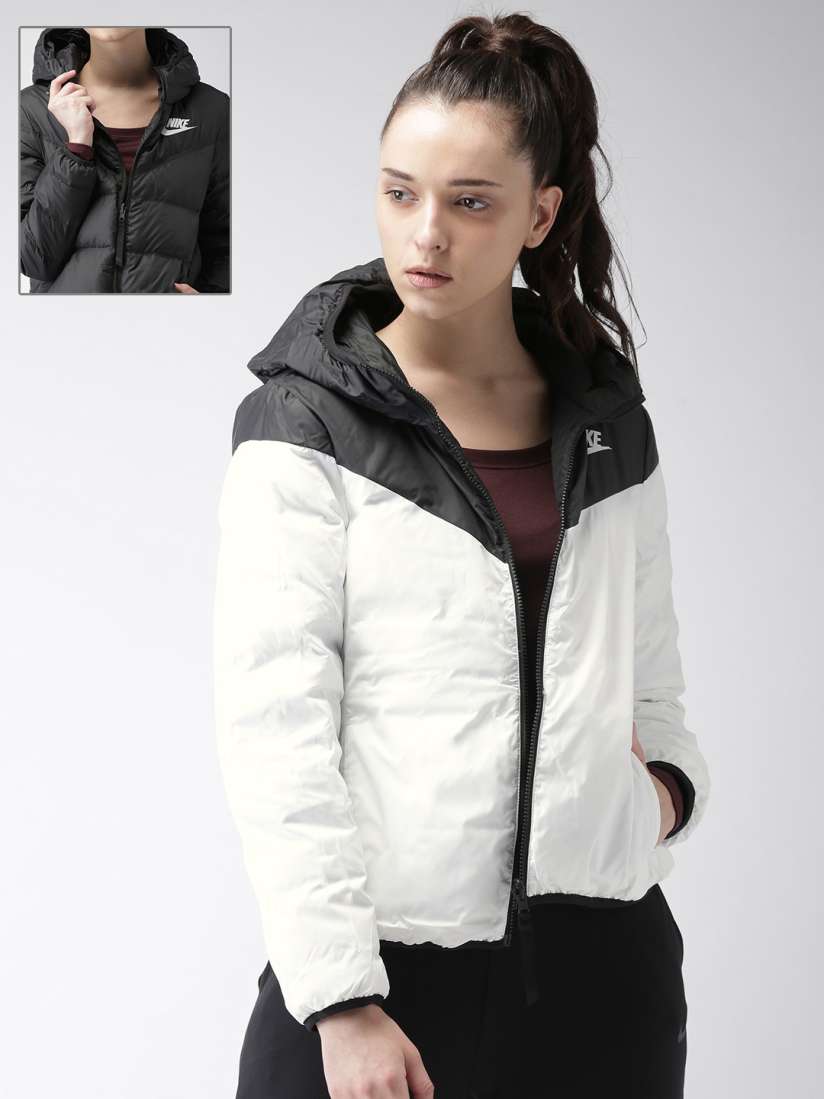 Nike reversible padded jacket white online